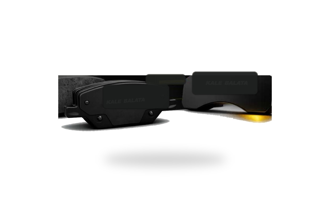 Brake pad manufacturing close-up